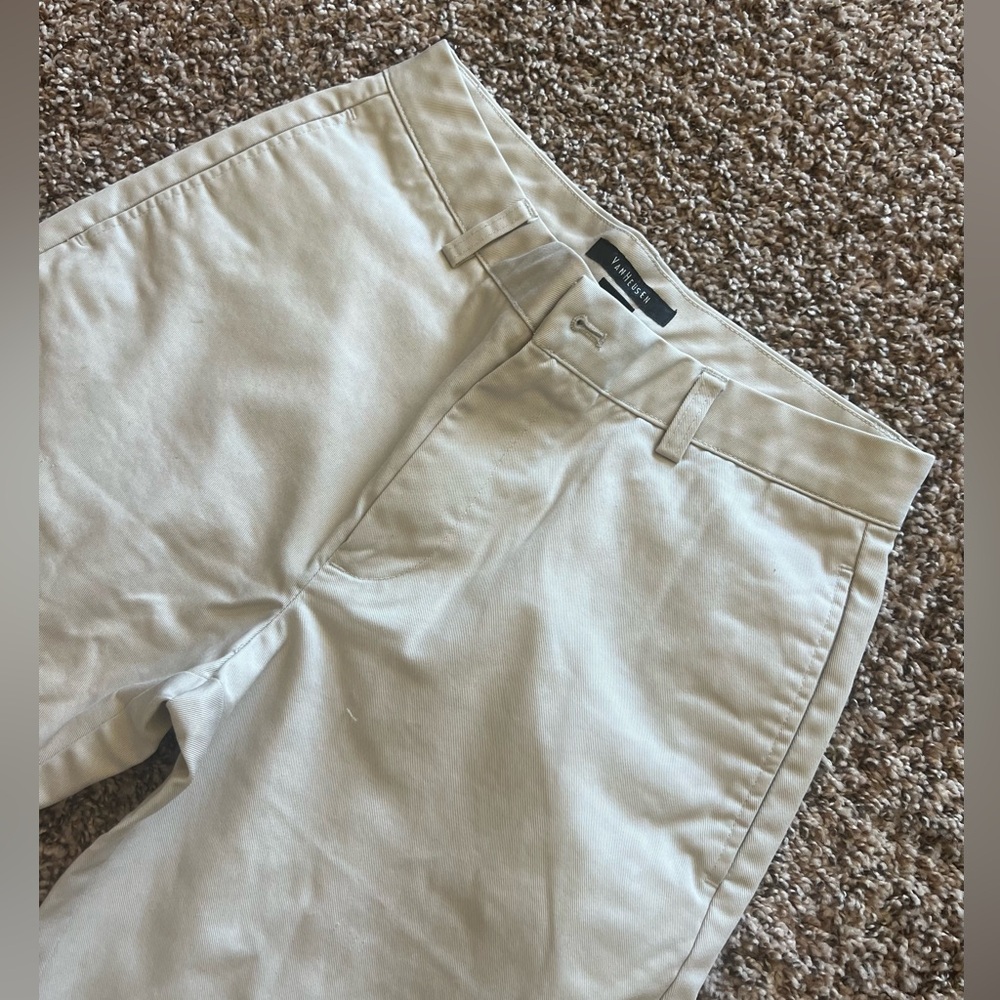 Vanhuesen Tan Straight Leg Trousers